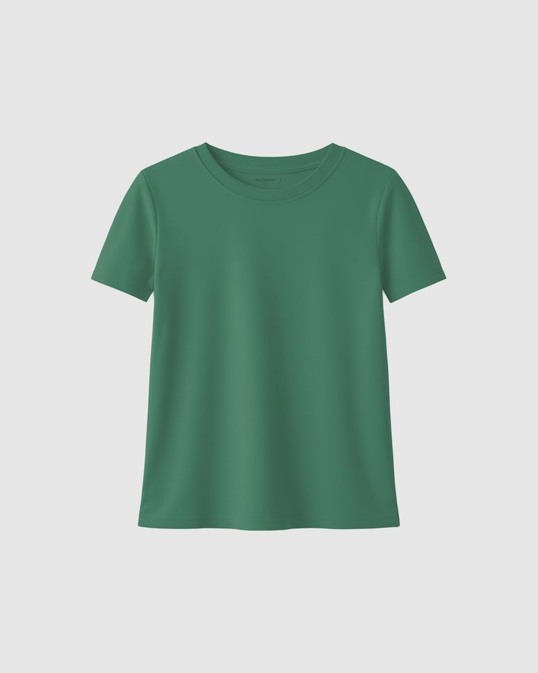Blusa Infantil Menina Decote Redondo Em Algodão Malwee Kids