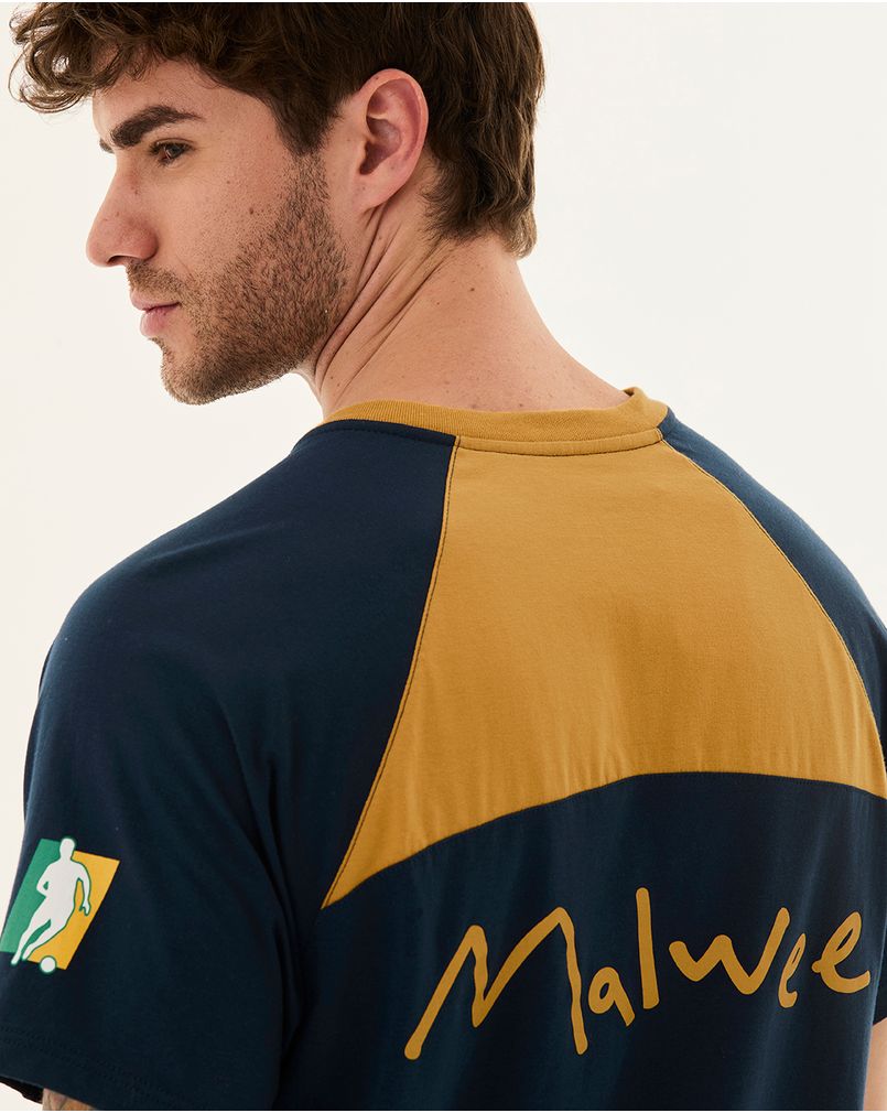 Camiseta Masculina Retrô Sport Futsal Original Malwee Azul - Malwee