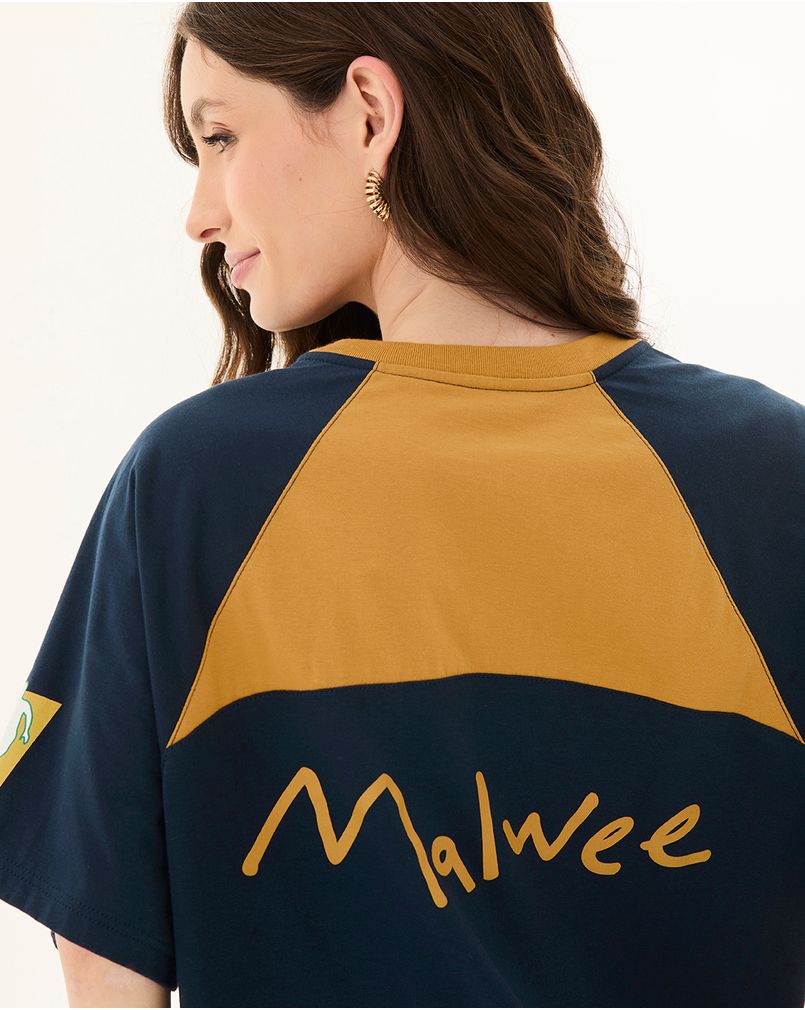 Camiseta Masculina Retrô Sport Futsal Original Malwee Azul - Malwee