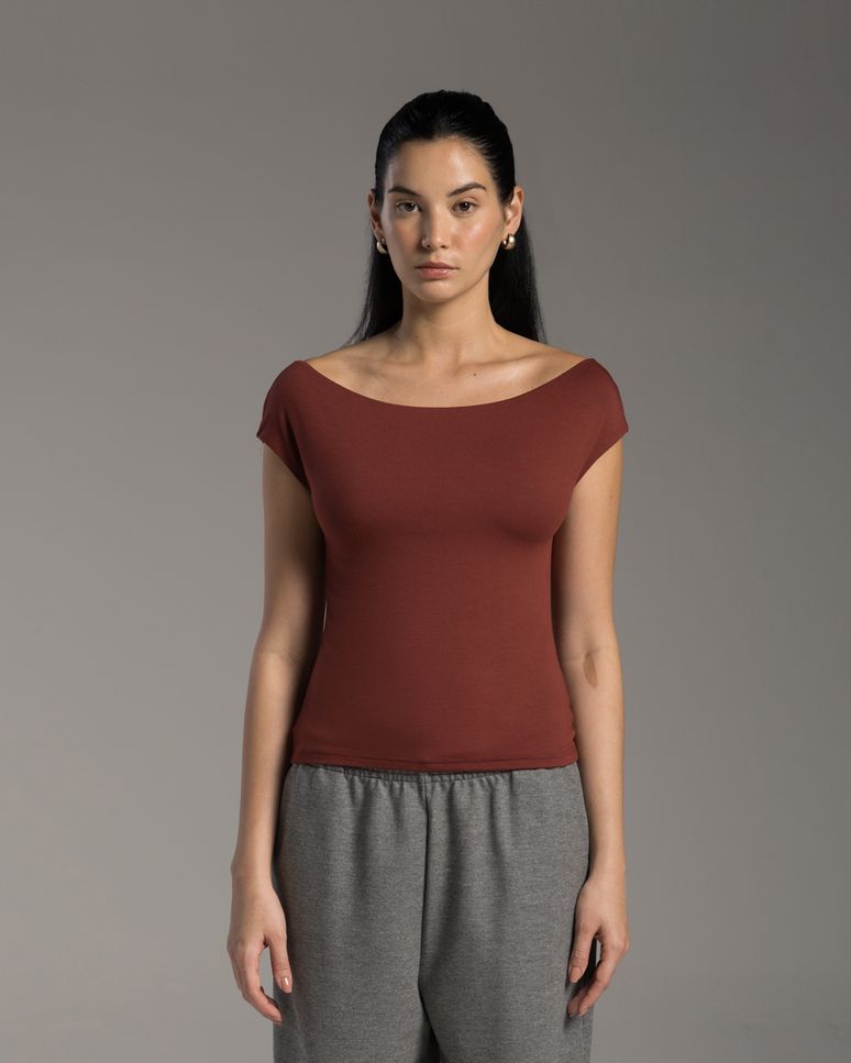 Blusa Tech Modal Ombro A Ombro Feminina