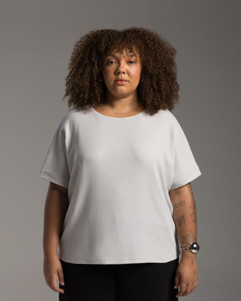 Blusa Tech Cropped Waffle Anti Odor Plus Feminina