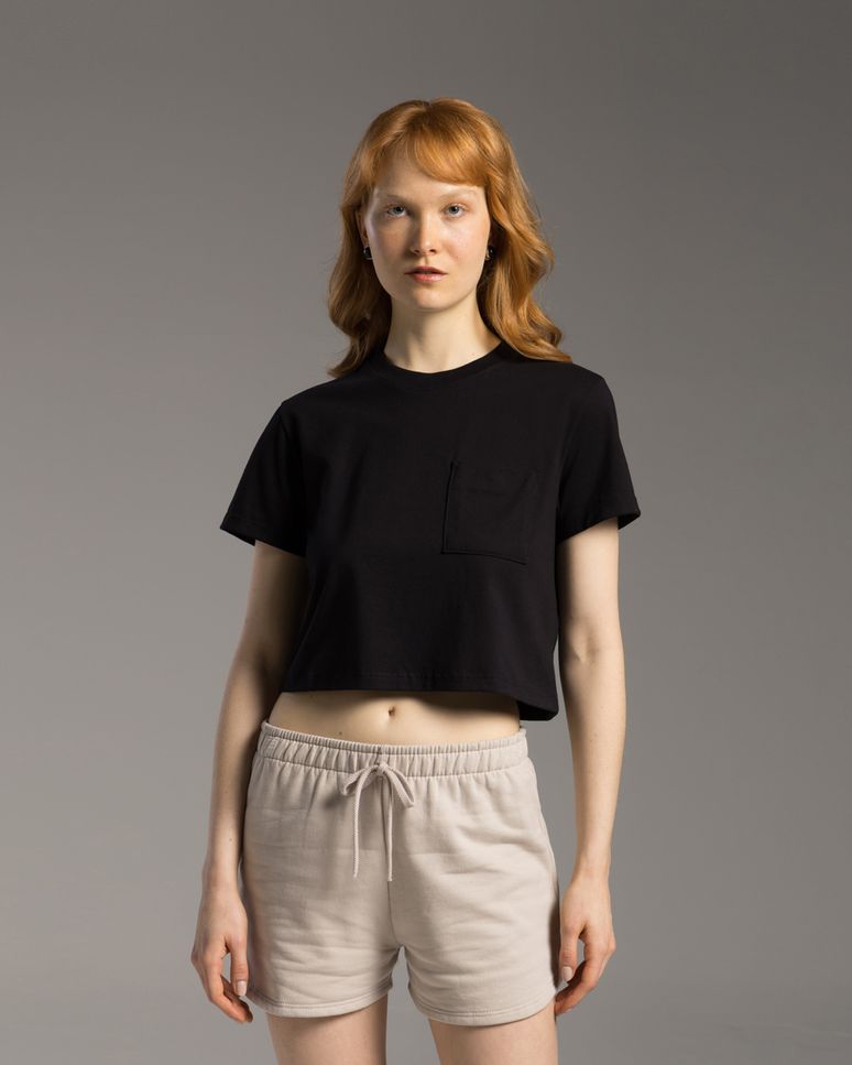 Tech T-Shirt Cropped Noliquid Bolso Feminina