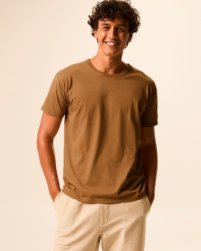 Camiseta Original Masculina Decote Redondo Em Algodão