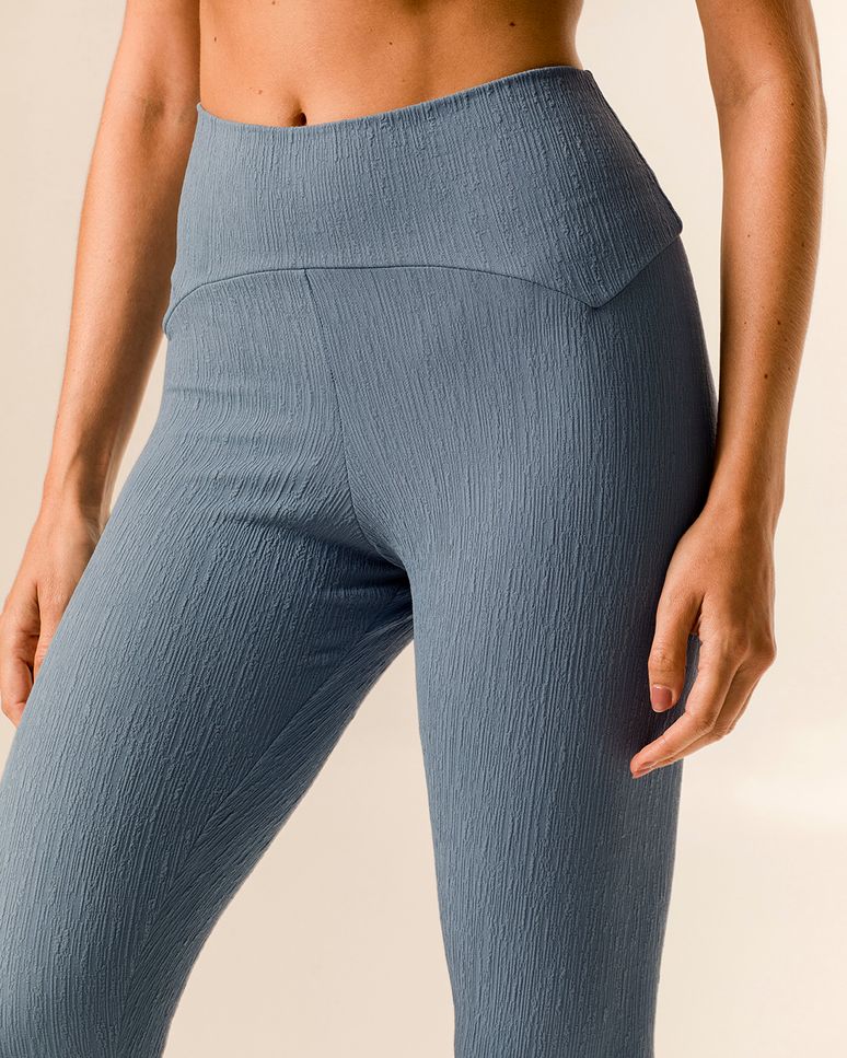 Calça Legging Esportiva Feminina Em Jacquard Texturizado Malwee Active