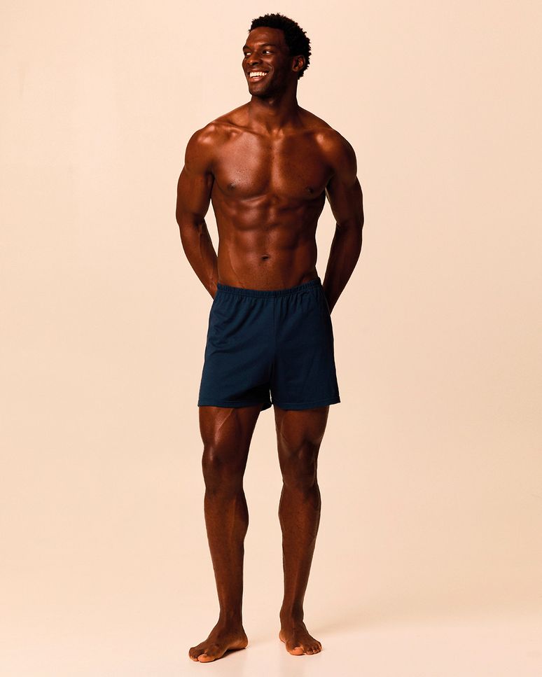 Shorts Masculino De Pijama Samba Canção Em Malha Algodão