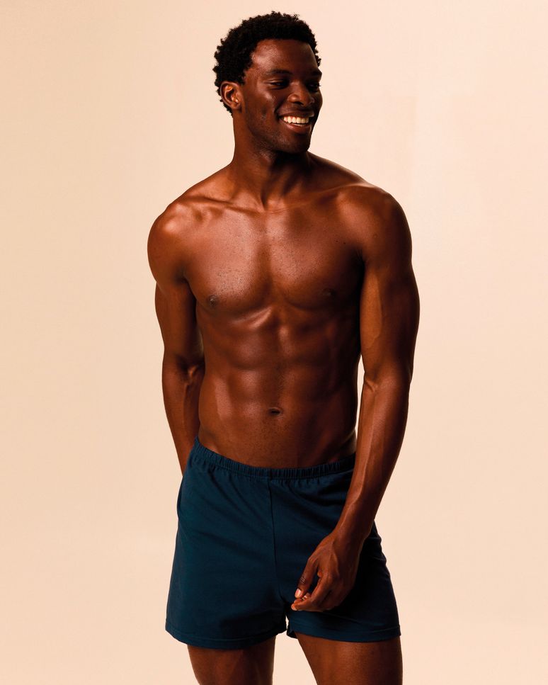 Shorts Masculino De Pijama Samba Canção Em Malha Algodão