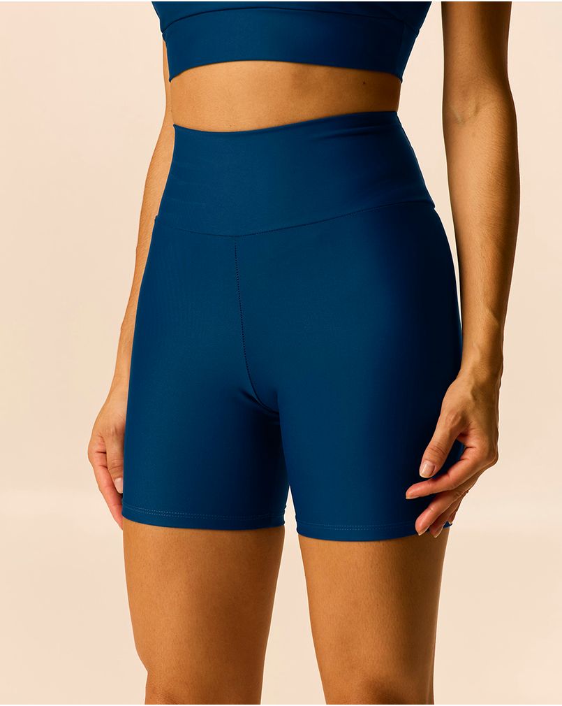 Shorts Esportivo Feminino Bolso Costas Malwee Active AZUL - Malwee