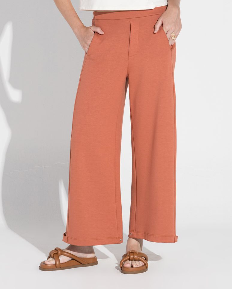 Calça Barrel Dense Viscose Feminina