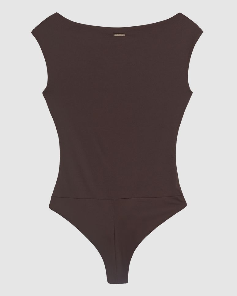 Body Feminino Decote Canoa Malha Poliamida - ENFIM