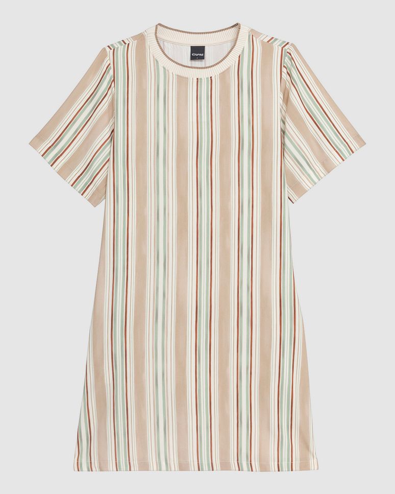 Vestido Amplo Feminino Estampa Digital Bolso Funcional Em Viscose - ENFIM