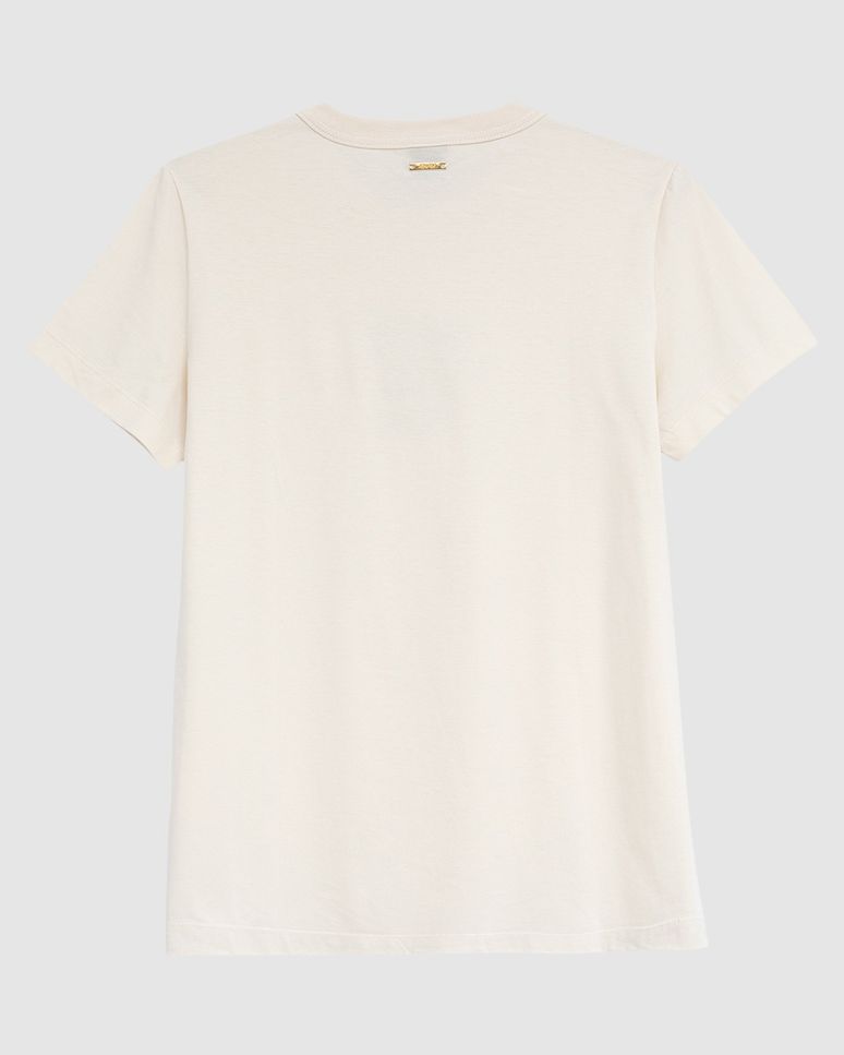 Camiseta Feminina Slim Salt Sea Sun Em Algodão - ENFIM