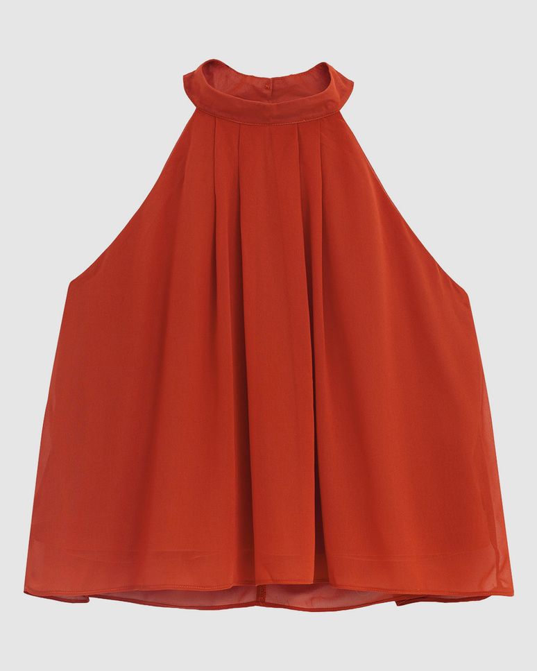 Blusa Feminina Ampla Frente Única Tecido Crepe Leve - ENFIM
