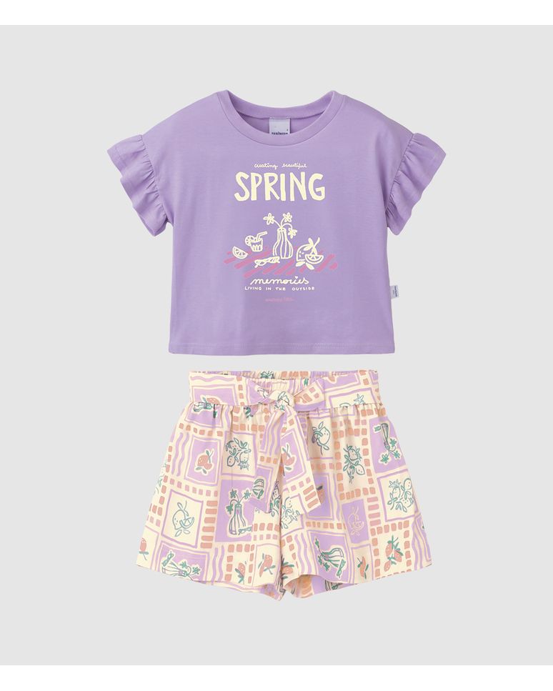 Conjunto Infantil Menina Creating Beautiful Spring Memories Malwee Kids