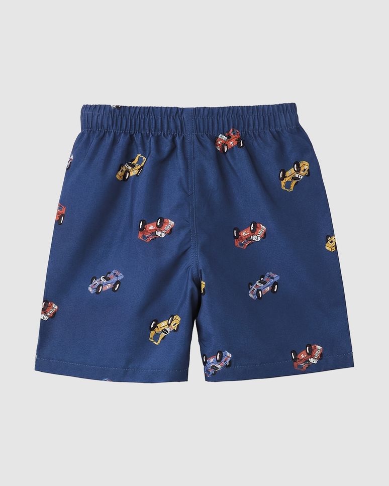 Bermuda Infantil Menino Estampada Cós Elástico Em Microfibra Malwee Kids