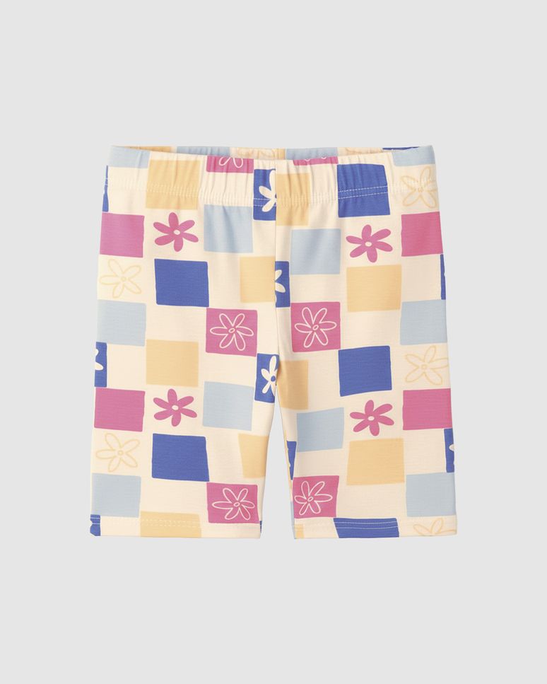 Bermuda Infantil Menina Estampada Em Algodão Malwee Kids