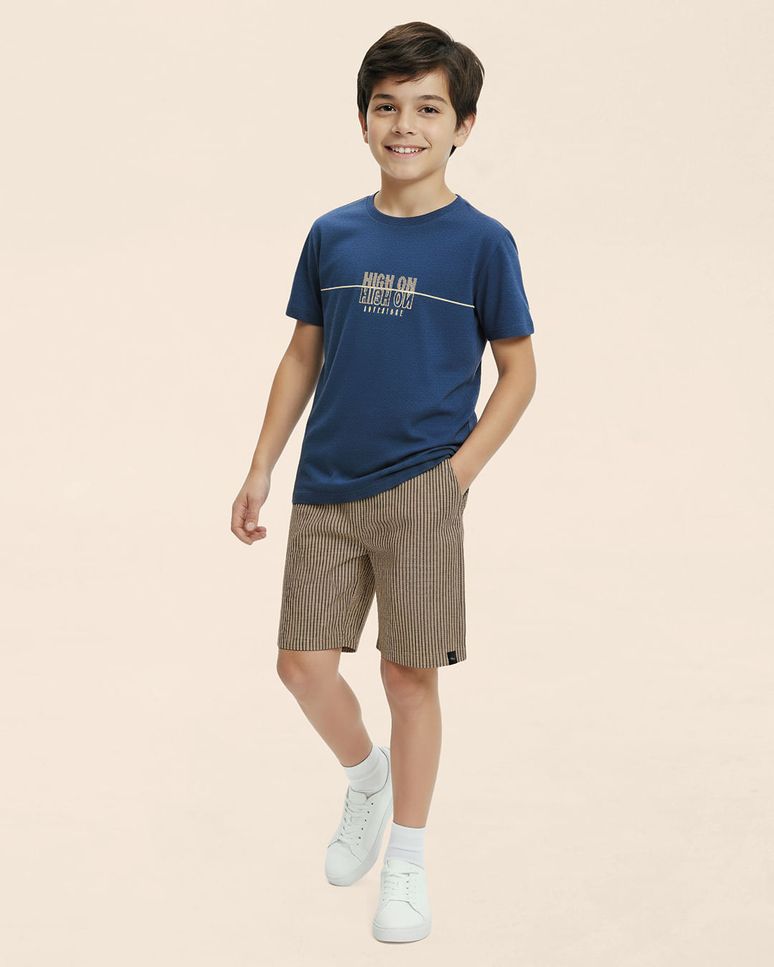 Camiseta Infantil Menino High On Adventure Em Malha Anti Odor Malwee Kids