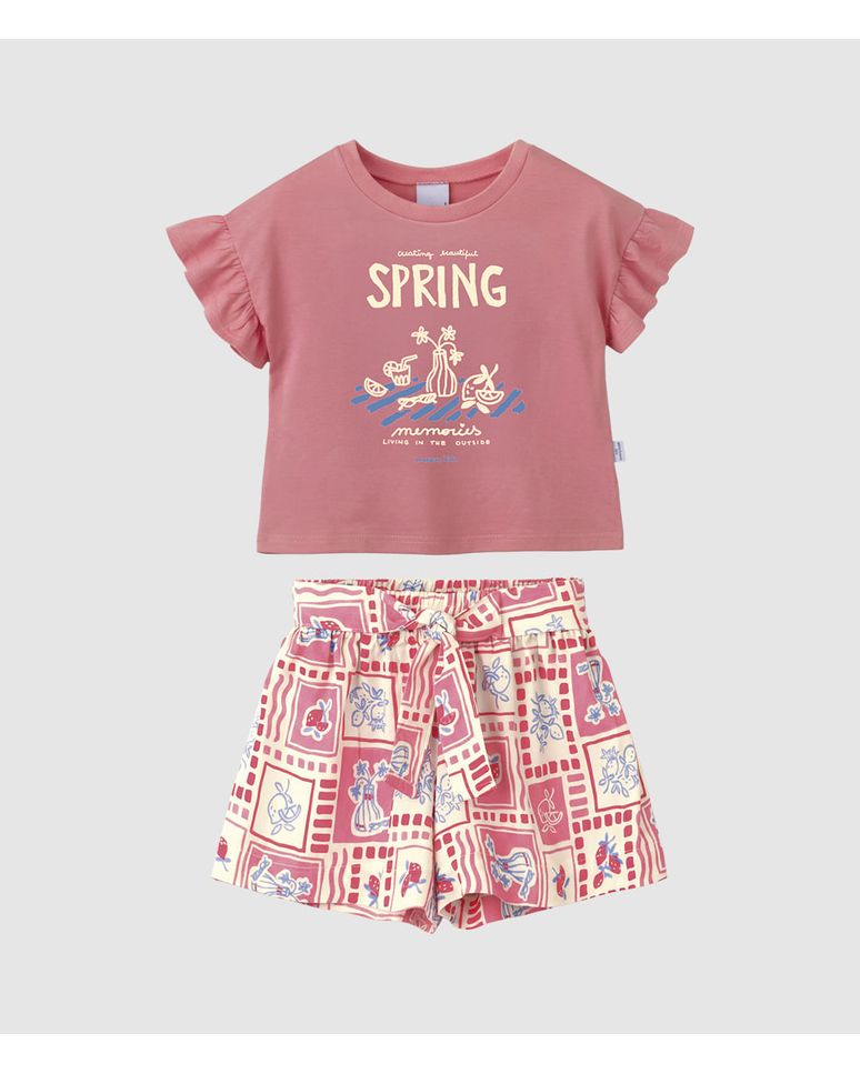 Conjunto Infantil Menina Creating Beautiful Spring Memories Malwee Kids