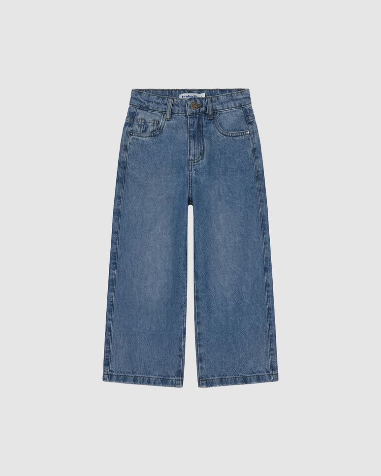 Calça Infantil Menina Pantacourt Jeans 100% Algodão Eco Itajaí Malwee Kids