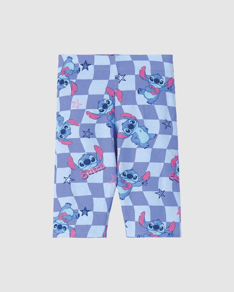 Bermuda Infantil Menina Ciclista Estampa Digital Stitch Disney Malwee Kids