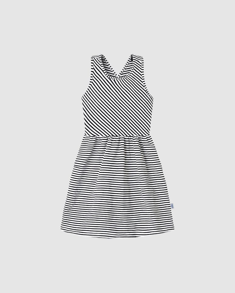 Vestido Infantil Detalhe Transpasse Costas Malha Listrada Lurex Malwee Kids