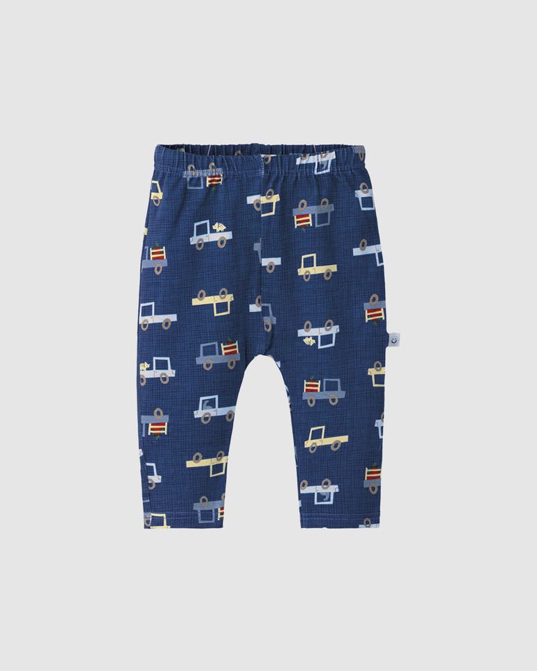 Calça Bebê Menino Saruel Estampa Digital Etiqueta Decorativa Malwee Kids