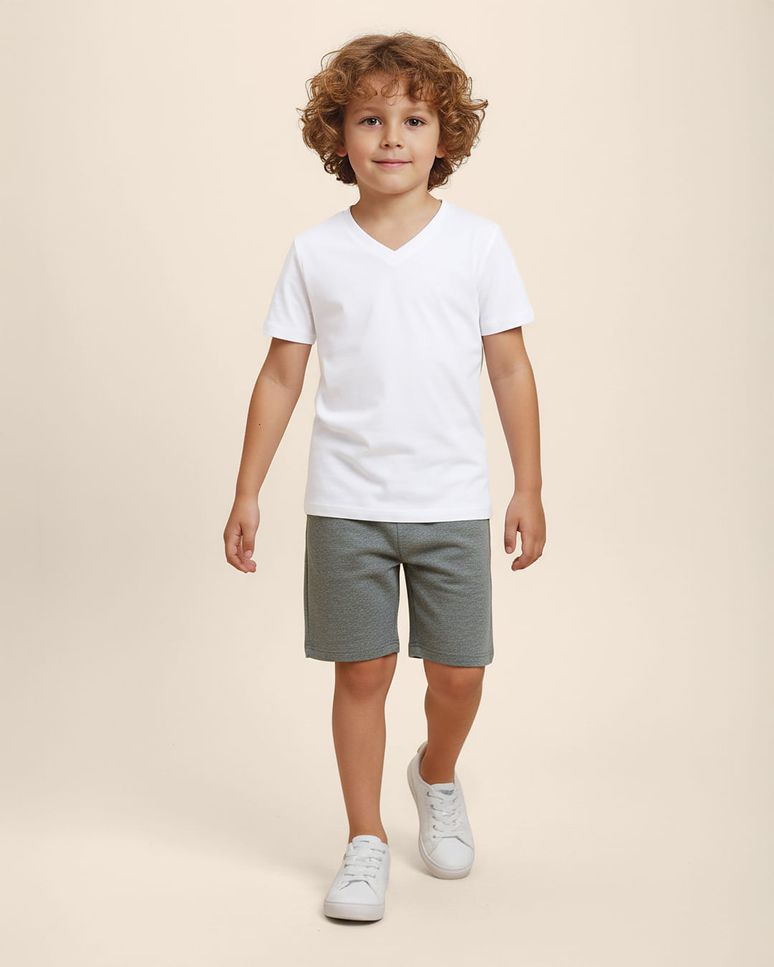 Bermuda Infantil Menino Em Moletom Sem Flanela Malwee Kids