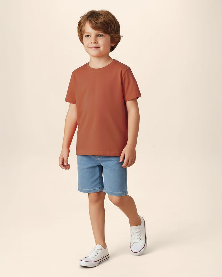 Camiseta Infantil Menino Decote Redondo Em Algodão Malwee Kids