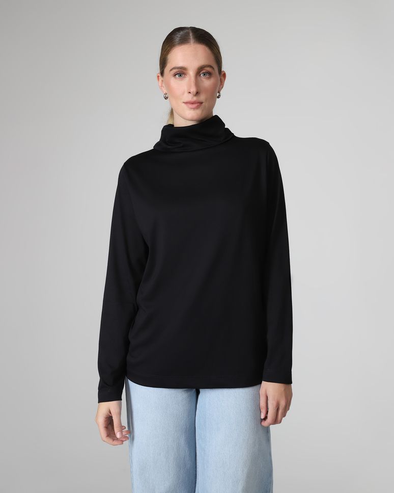Camiseta Pima Gola Rolê Feminina