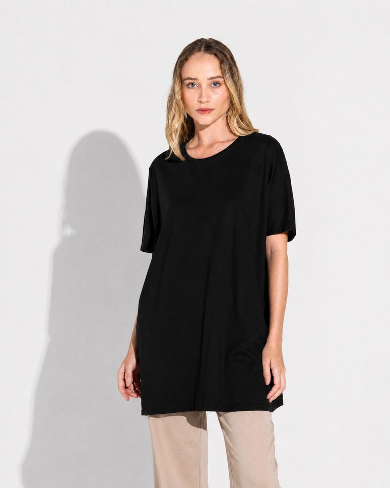 Camiseta Pima Oversized Feminina