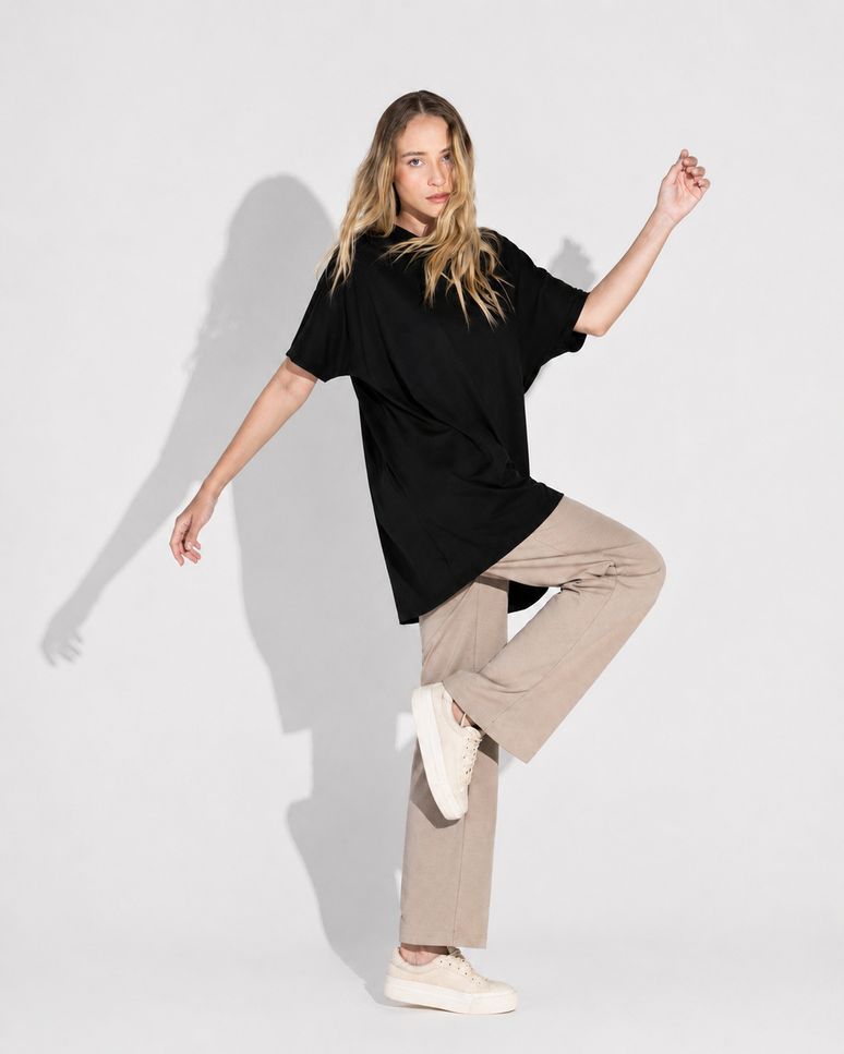 Camiseta Pima Oversized Feminina