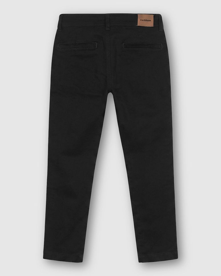 Calça Menino Chino Em Sarja Com Elastano - Carinhoso