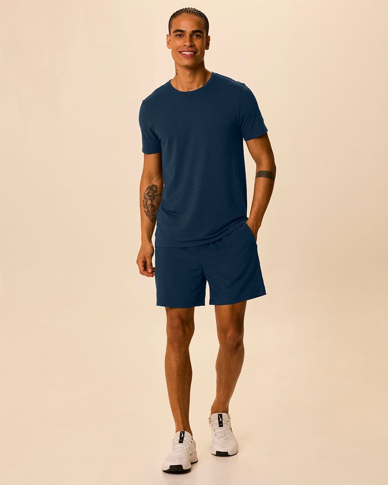 Shorts Esportivo Masculino Cadarço Interno Bolso Faca Tafetá Malwee Active