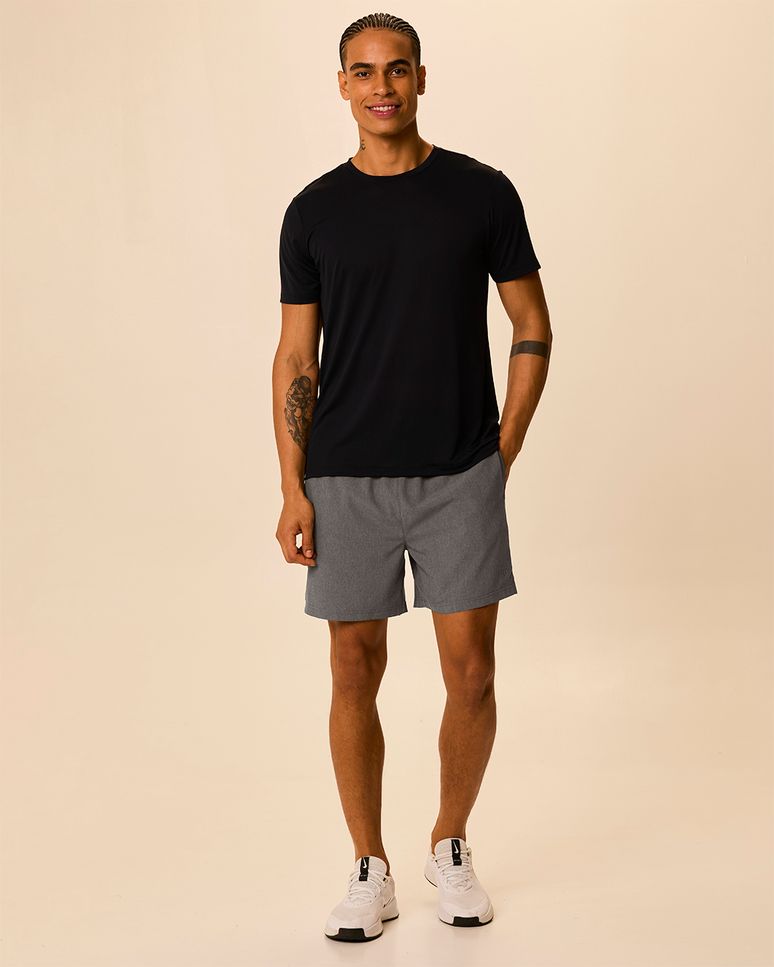 Shorts Esportivo Masculino Cadarço Interno Bolso Faca Tafetá Malwee Active