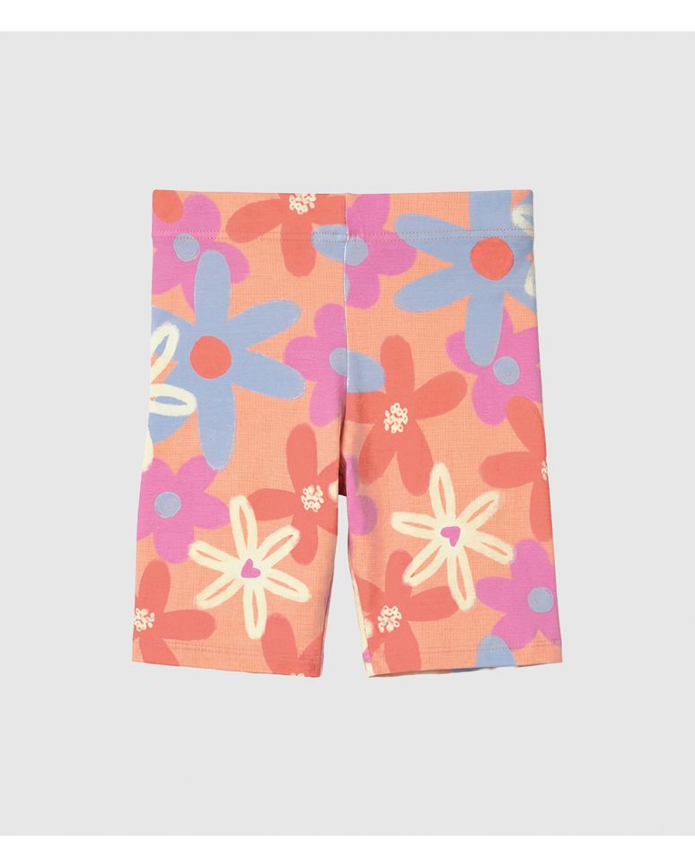 Bermuda Infantil Menina Estampada Em Algodão Malwee Kids