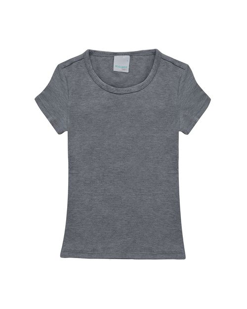 Blusa Infantil Menina Manga Curta Em Algodão Malwee Kids