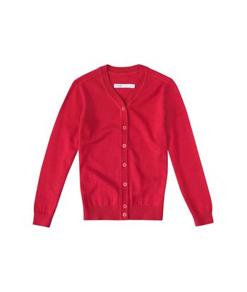 Cardigan Infantil Menina Abotoamento Frontal Em Tricô Malwee Kids