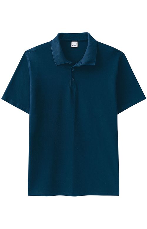 Camisa Polo Básica Masculina Plus Size Gola Esporte Em Piquet