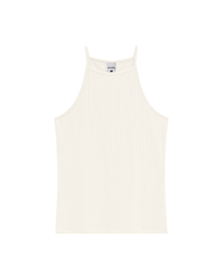 Regata Básica Feminina Nadador Em Canelado de Viscose