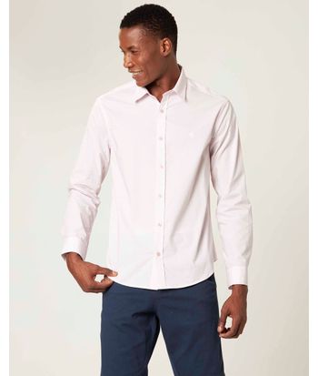 Camisa Básica Masculina Gola Esporte Em Tricoline