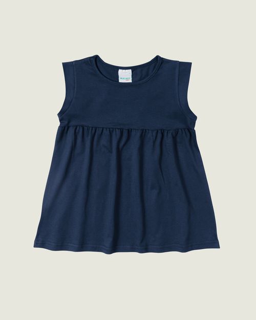 Blusa Infantil Menina Peplum Decote Redondo Em Meia Malha Malwee Kids