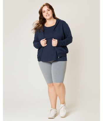 Bermuda Básica Feminina Plus Size Em Supplex®