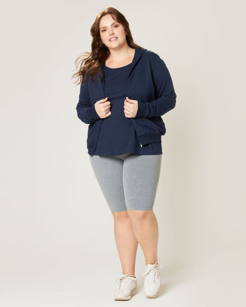 Bermuda Básica Feminina Plus Size Em Supplex®