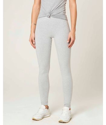 Calça Legging Básica Feminina Cintura Média Em Algodão