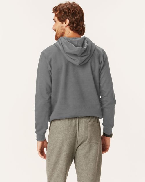Blusão Básico Masculino Com Capuz Em Moletom Flanelado