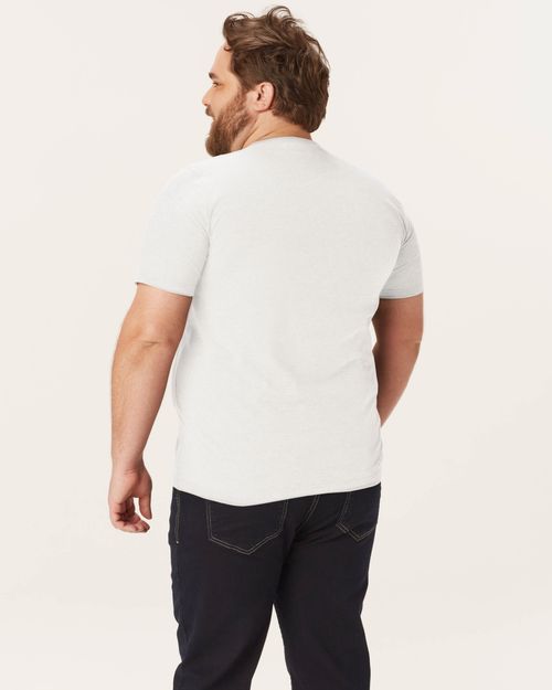 Camiseta Básica Masculina Plus Size Decote Redondo Em Meia Malha