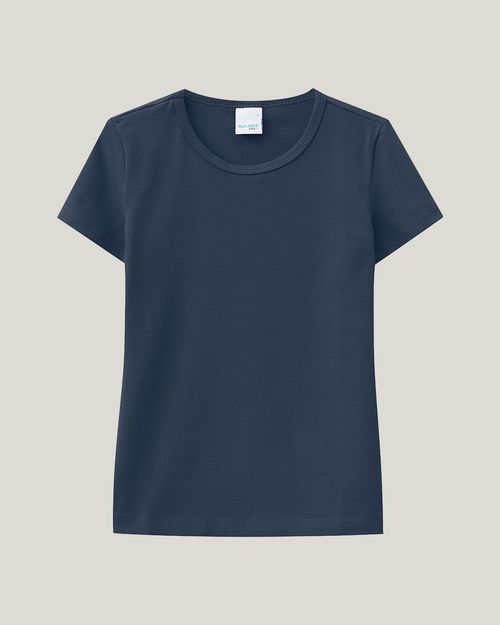 Blusa Infantil Menina Decote Redondo Em Cotton Conforto Malwee Kids