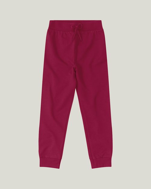 Calça Infantil Menina Jogger Em Moletom Stretch Flanelado Malwee Kids