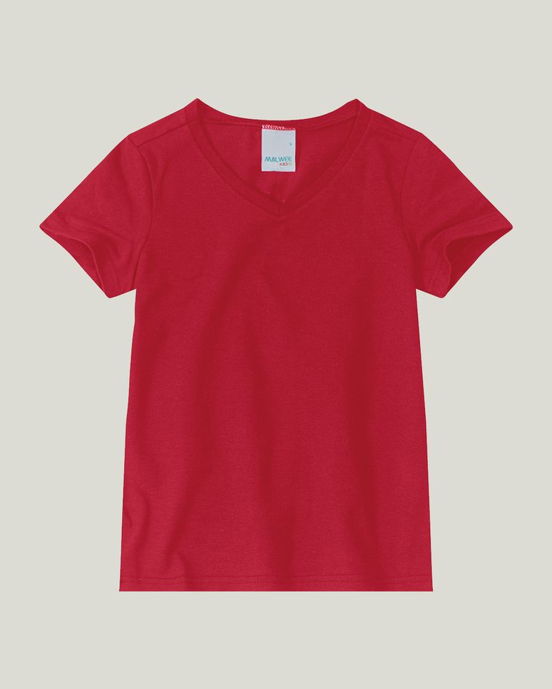 Blusa Infantil Menina Decote V Em Cotton Light Malwee Kids