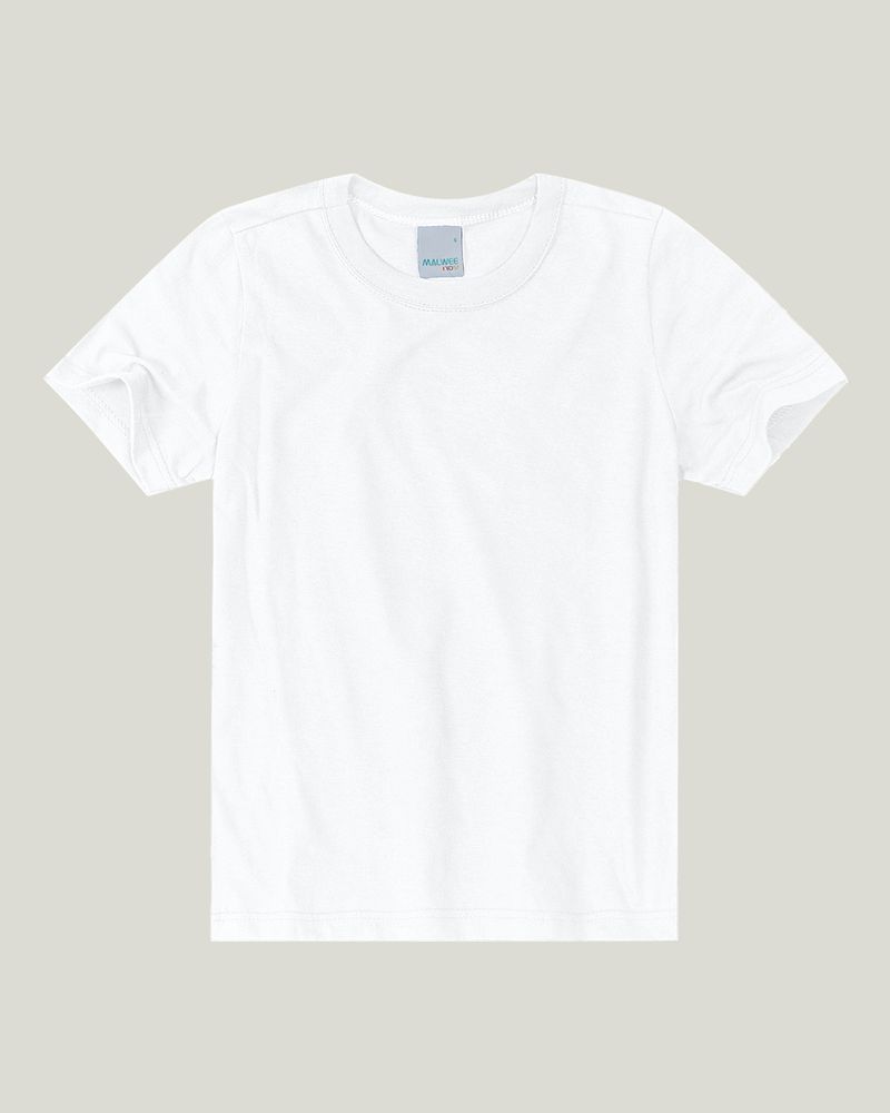 Camiseta básica infantil para menino com decote redondo em malha UV50+