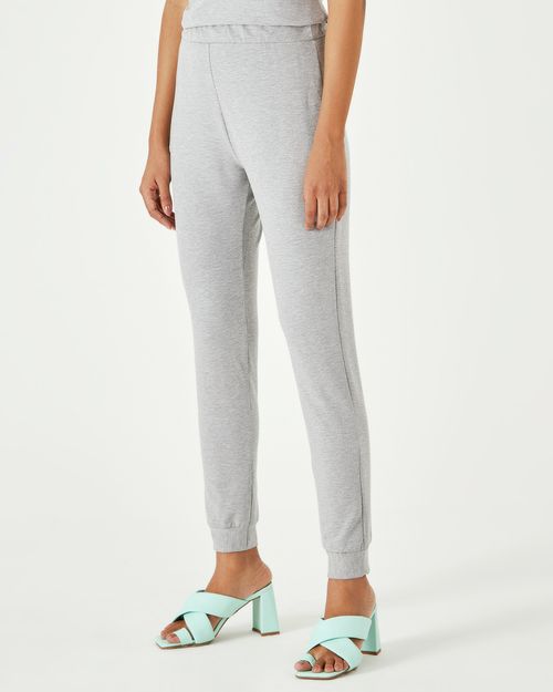 Calça Básica Feminina Jogging Moletinho De Viscose
